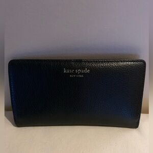 Kate Spade Slim Bifold Pebbled Leather Wallet